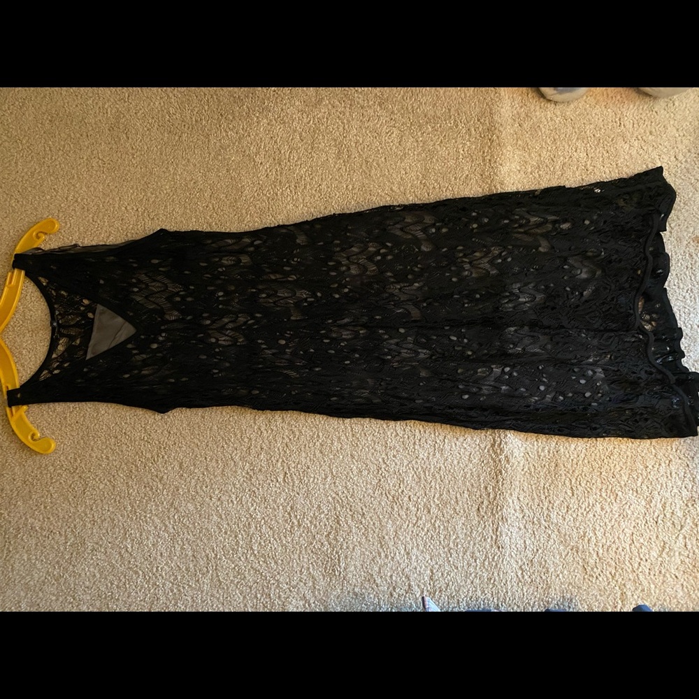 Black Lace Eileen Fisher dress